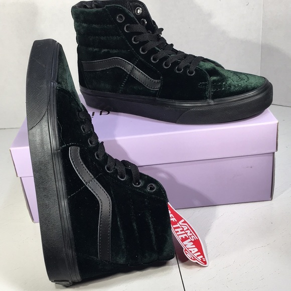 NWT Vans SK8 Hi Top in Velvet Green and Black Women’s 6 - Picture 10 of 10